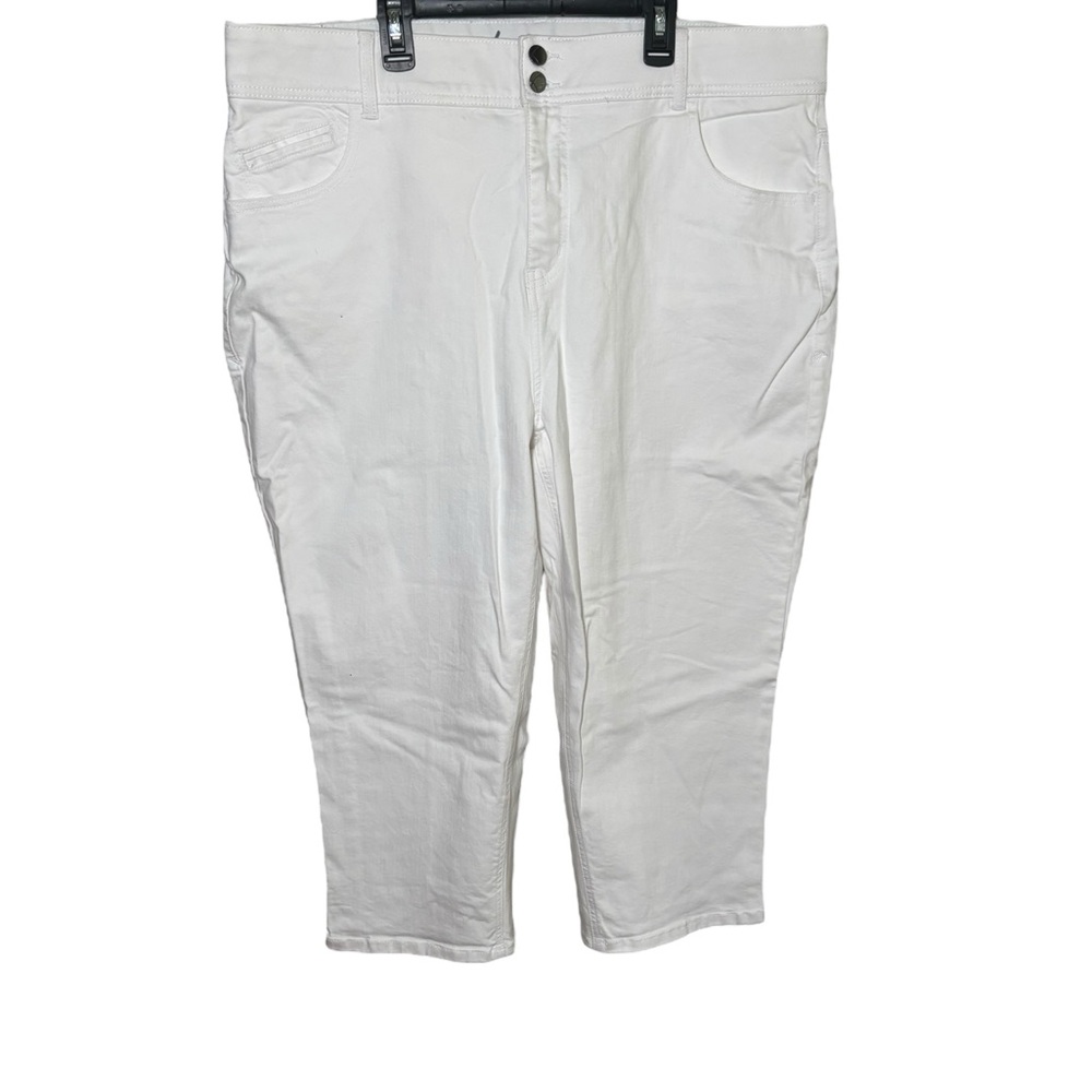 Lane Bryant White Ankle & Cropped Jeans